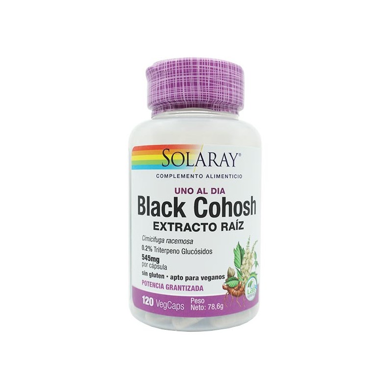 jaleas y energeticos BLACK COHOSH(CIMIFUGA) 120 CAP. VEGAN