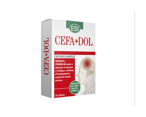 Cefadol de Esi, suplemento natural con vitamina B6 y magnesio. Reduce el cansancio y apoya el sistema nervioso. ¡Disponible en Herbolario de Guardia!