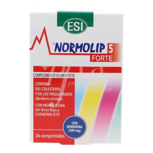 jaleas y energeticos NORMOLIP 5 FORTE 36 COMPRIMIDOS