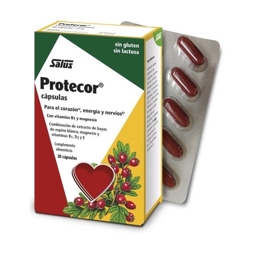 Protecor 30 cápsulas de Herbolario de Guardia. Suplemento natural con magnesio y vitaminas para apoyar la función cardíaca, nerviosa y muscular. Ideal para cuidar tu salud integral.