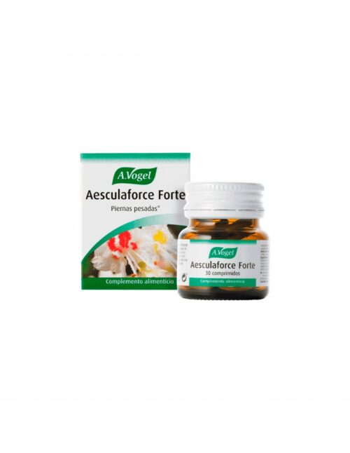 Aesculaforce Forte de Avogel, un suplemento natural con castaño de indias para aliviar piernas cansadas y mejorar la circulación. Compra en Herbolario de Guardia.