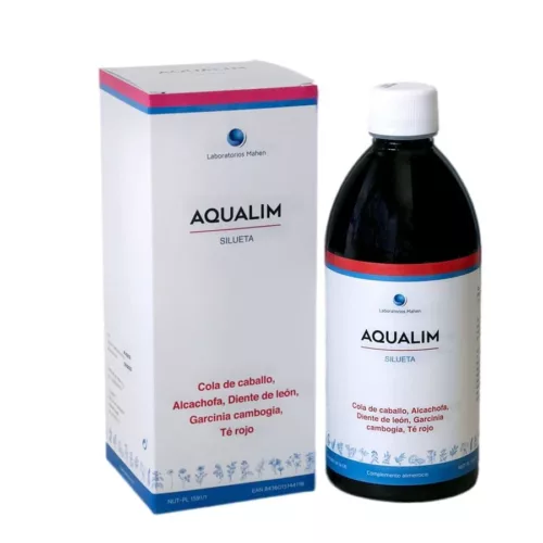 AQUALIM de MAHEN ayuda a eliminar líquidos y toxinas. Formato líquido con extractos vegetales. Encuéntralo en Herbolario de Guardia y siéntete más ligero y vital.