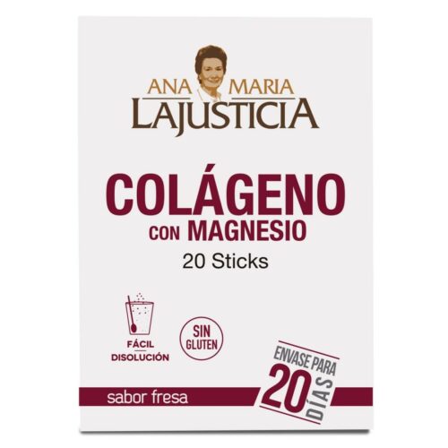 Colágeno con magnesio 20 sticks individuales de ANA MARIA LAJUSTICIA