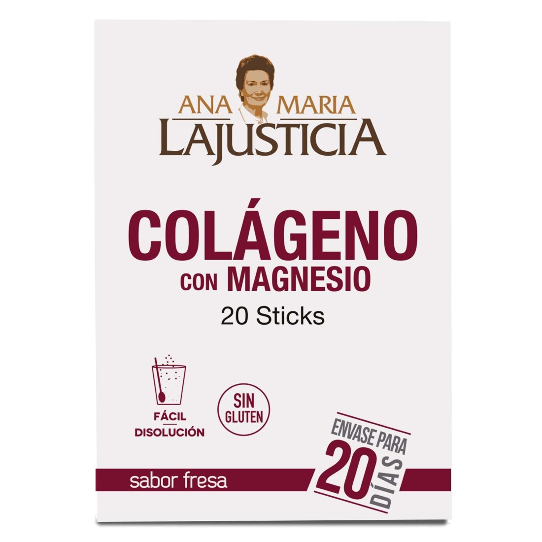 jaleas y energeticos COLAGENO+MAGNESIO FRESA 20 sticks