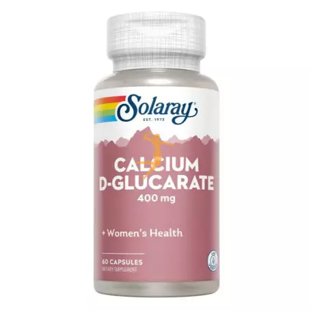 El D-Glucarate Calcium de Solaray es un suplemento natural que apoya la desintoxicación hepática. Contiene 400 mg de calcio D-glucarato y vitamina C para reforzar tu salud.