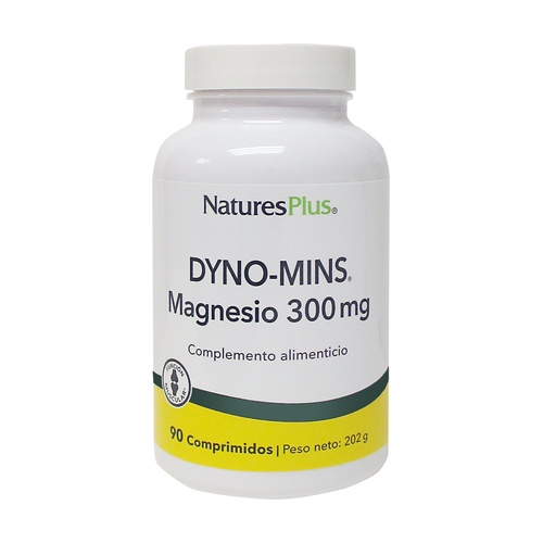 Dyno-Mins Magnesio Natures Plus: complemento natural para fortalecer huesos y músculos. Disponible en Herbolario de Guardia.