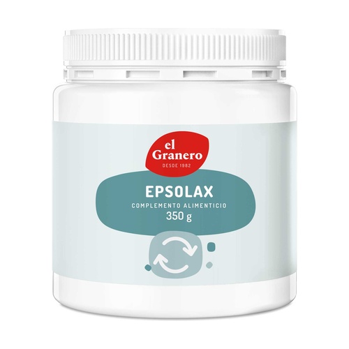 Epsolax Sales de Magnesio Bio de El Granero Integral: laxante suave y detoxificante para el hígado e intestinos, con 226 mg de magnesio por dosis.