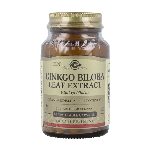 Ginkgo Biloba de Solgar: suplemento natural que mejora la circulación y protege el sistema nervioso. Perfecto para piernas pesadas. ¡Descúbrelo en Herbolario de Guardia!