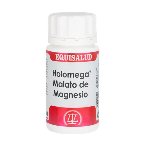 Malato de Magnesio de Holomega, un suplemento natural que ayuda a reducir el cansancio y apoya la función muscular y nerviosa. Disponible en Herbolario de Guardia.