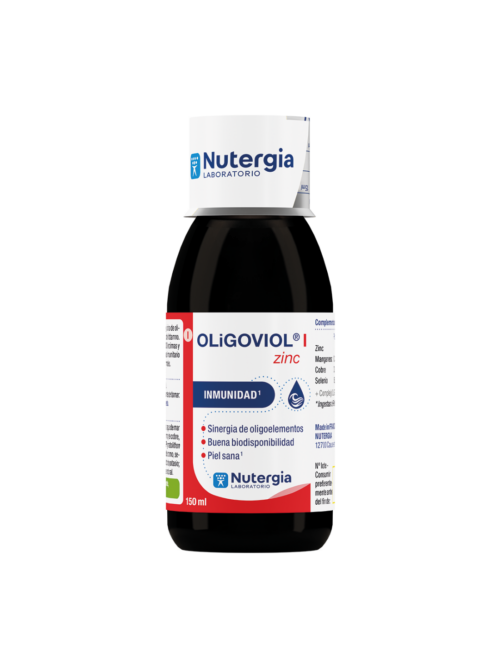 Oligoviol I 150 ml, suplemento natural de Nutergia, protege tu piel del acné y ayuda a combatir contaminantes.