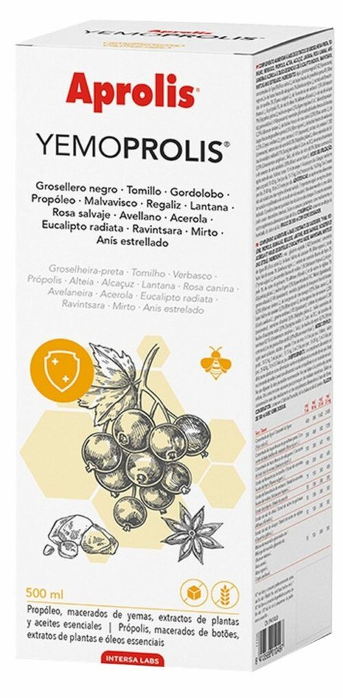 YEMOPROLIS INTERSA 500ML de INTERSA refuerza el sistema inmunitario y alivia la garganta de forma natural. Disponible en Herbolario de Guardia para cuidar tu bienestar.