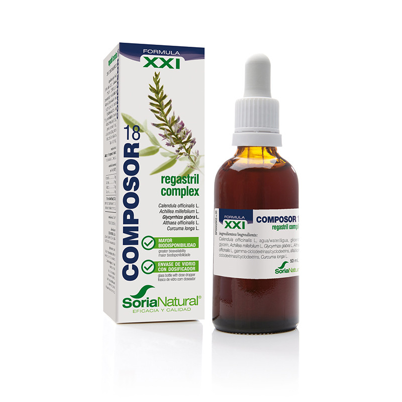 jaleas y energeticos COMPOSOR 18 REGASTRIL COMPLEX S. XXI 50ML