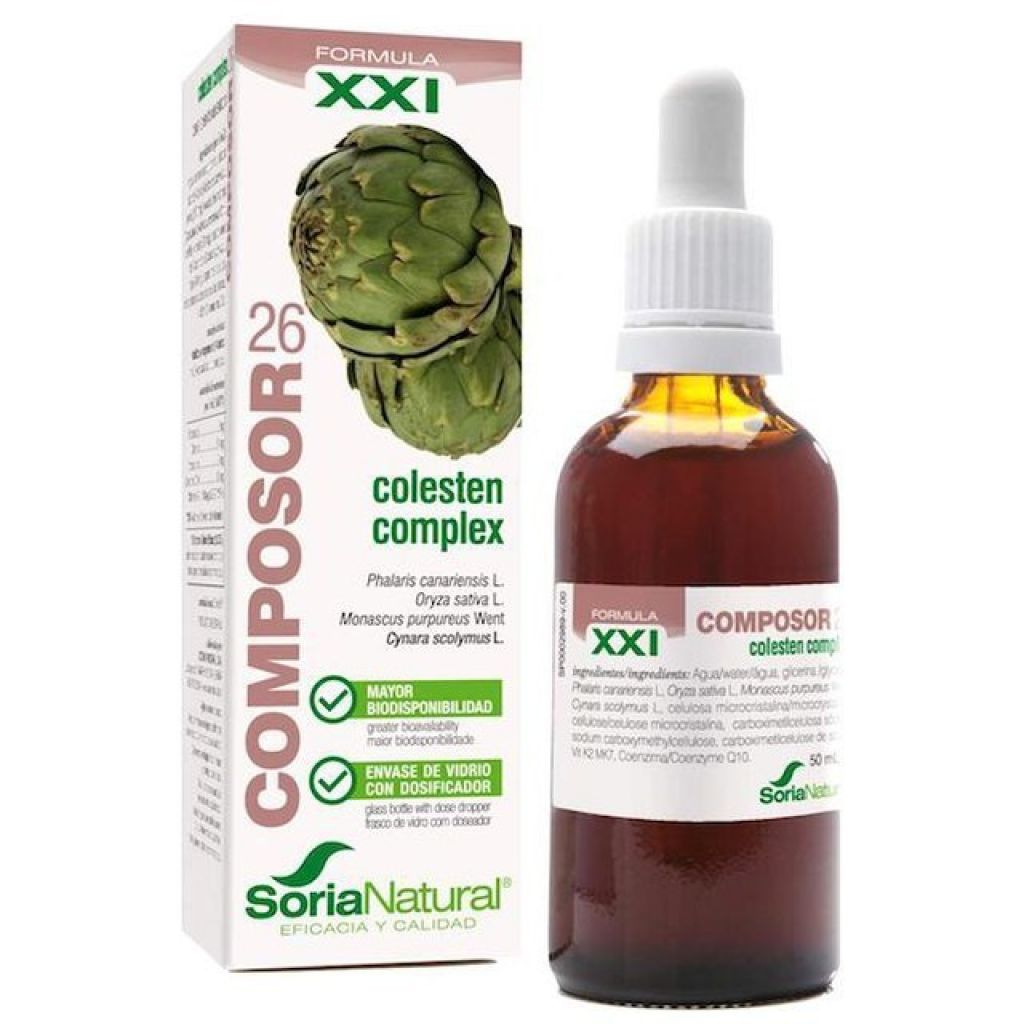 jaleas y energeticos COMPOSOR 26 COLESTEN COMPLEX S. XXI 50ML