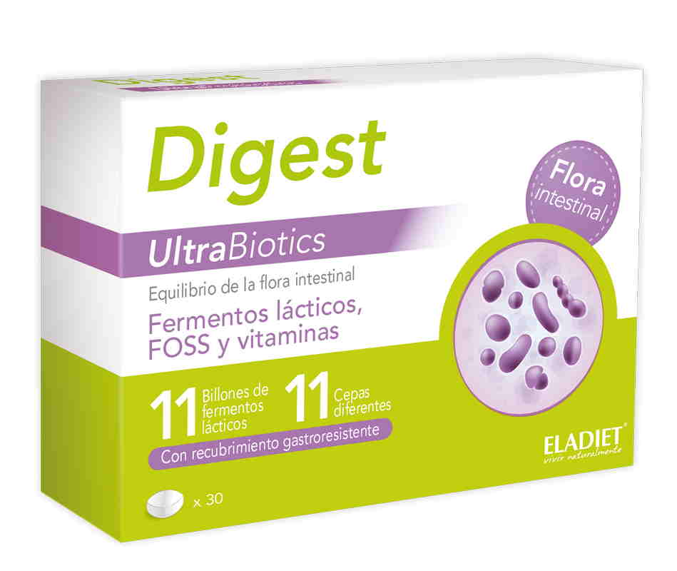 jaleas y energeticos Digest Ultrabiotics 30 comp