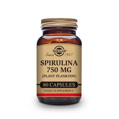 minerales ESPIRULINA VEGETARIANA 750MG 80 CAP