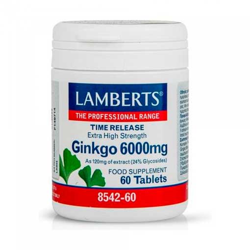 jaleas y energeticos GINKGO BILOBA 6000MG 60 comprimidos