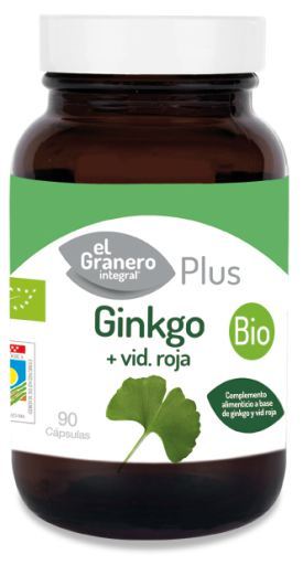 jaleas y energeticos GINKGO + VID ROJA BIO, 90 CÁP, 500 mg