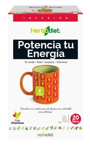 jaleas y energeticos HERBODIET POTENCIA TU ENERGIA 20 FILTROS