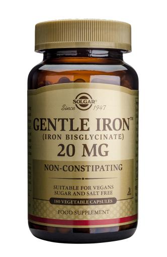 jaleas y energeticos HIERRO GENTLE® 20mg. 180 Cápsulas Vegetales.