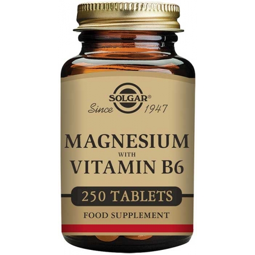 jaleas y energeticos MAGNESIO + VITAMINA B6 250 COMPRIMIDOS