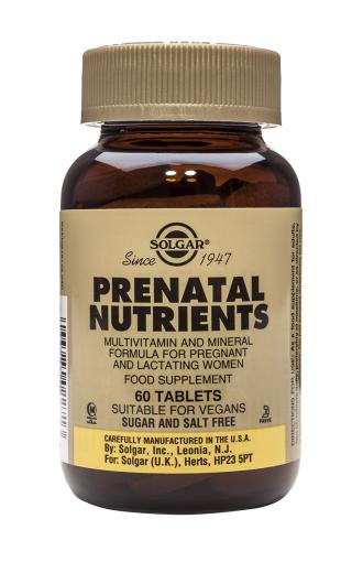 jaleas y energeticos NUTRIENTES PRENATALES 60 Comprimidos.