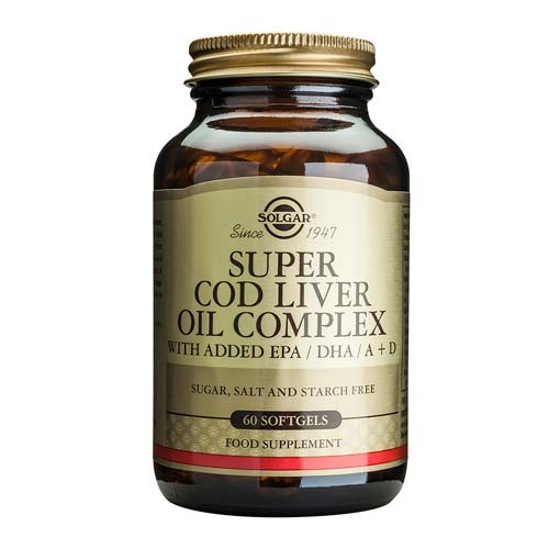 jaleas y energeticos SUPER COD LIVER OIL COMPLEX 60 Cáps Blandas