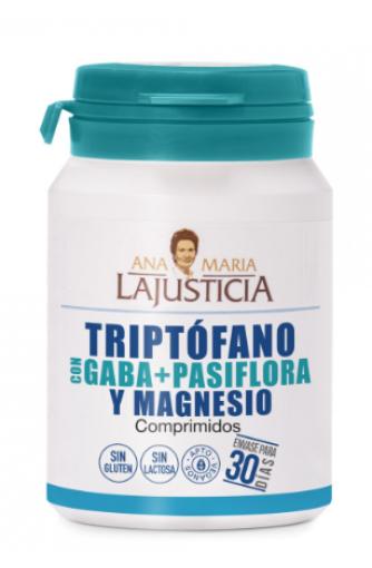 jaleas y energeticos TRIPTOFANO CON GABA PASIFLORA Y MAGNESIO 60 COMP.