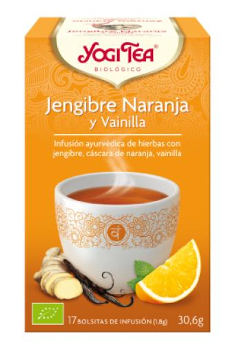 jaleas y energeticos YOGI TEA JENGIBRE NARANJA VAINILLA BIO 17 FILTROS