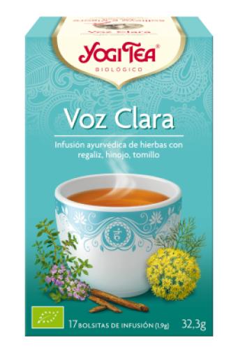 jaleas y energeticos YOGI TEA VOZ CLARA  17 FILTROS BIO