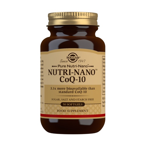 NUTRI NANO CQ Q10 50cap. Compra coenzima Q10 Solgar de máxima