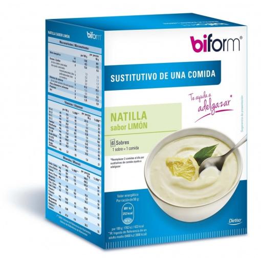 jaleas y energeticos BIFORM NATILLA LIMON 6 sobres