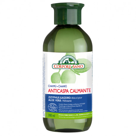 jaleas y energeticos CHAMPU ANTICASPA CALMANTE  ALOE BIO 300ml