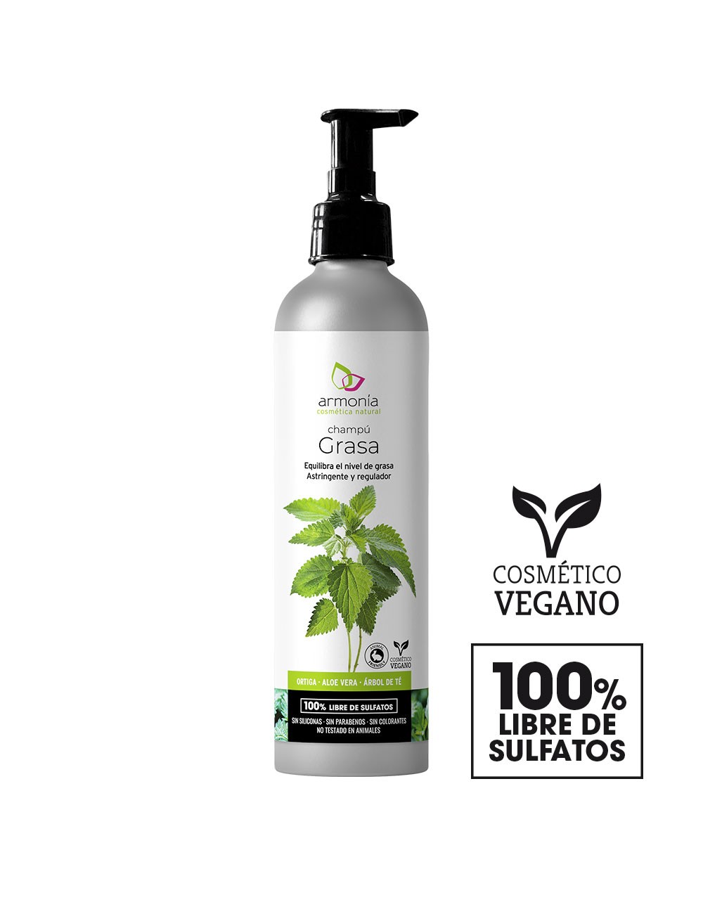 jaleas y energeticos CHAMPU GRASA SIN SULFATOS 300ML