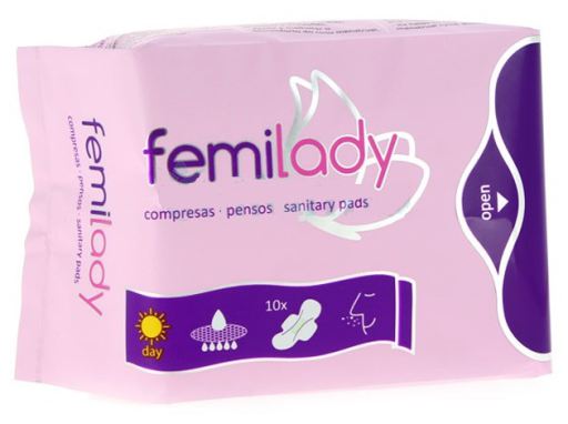 jaleas y energeticos COMPRESAS FEMILADY DIA 8 CAPAS 10UDS