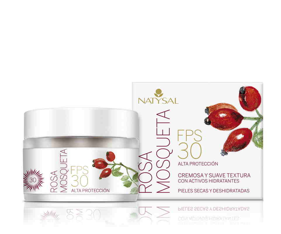 jaleas y energeticos CREMA ROSA MOSQUETA  NATURAL – FPS 30 50 ml.