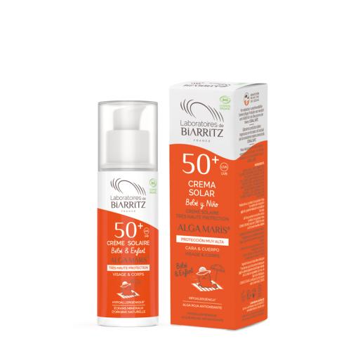 jaleas y energeticos CREMA SOLAR BEBE Y NIÑO PARA CARA Y CUERPO SPF50+ BIO 100ML