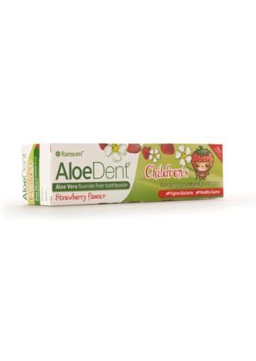 jaleas y energeticos DENTIFRICO PARA NIÑOS CON ALOE VERA SIN FLÚOR SABOR FRESA, 50 ml