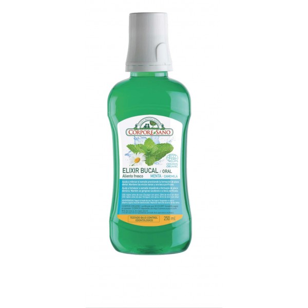 jaleas y energeticos ELIXIR BUCAL MENTA Y CAMOMILA 250ML ECO