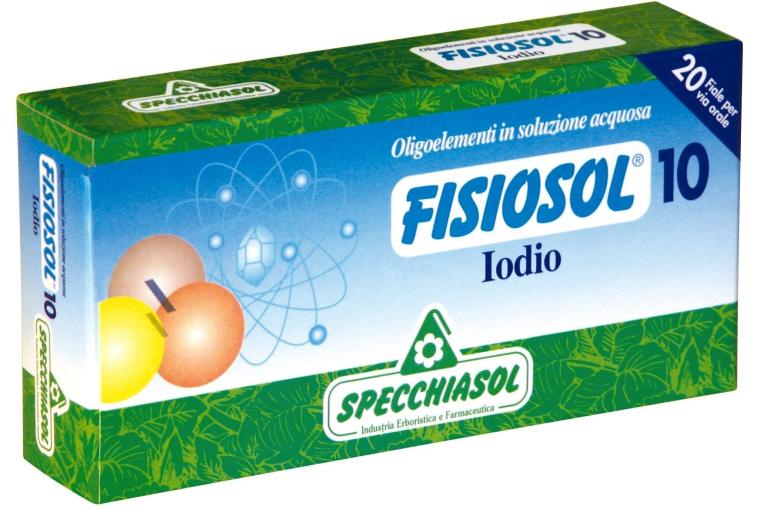 jaleas y energeticos FISIOSOL 10 YODO  AZUL – 20 VIALES/2 ML