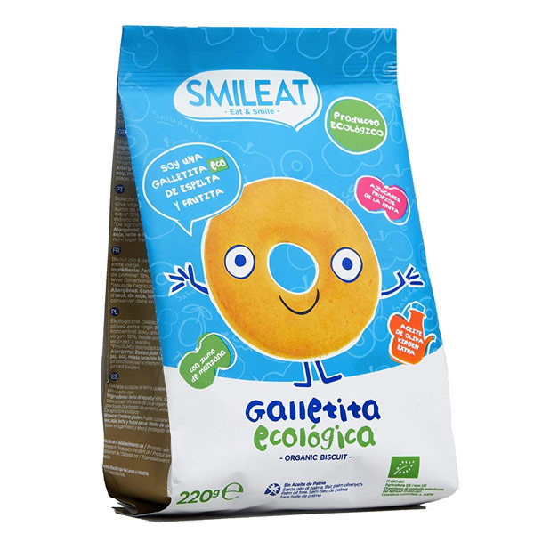 jaleas y energeticos Galletas infantiles de espelta con manzana ecologica (220g)