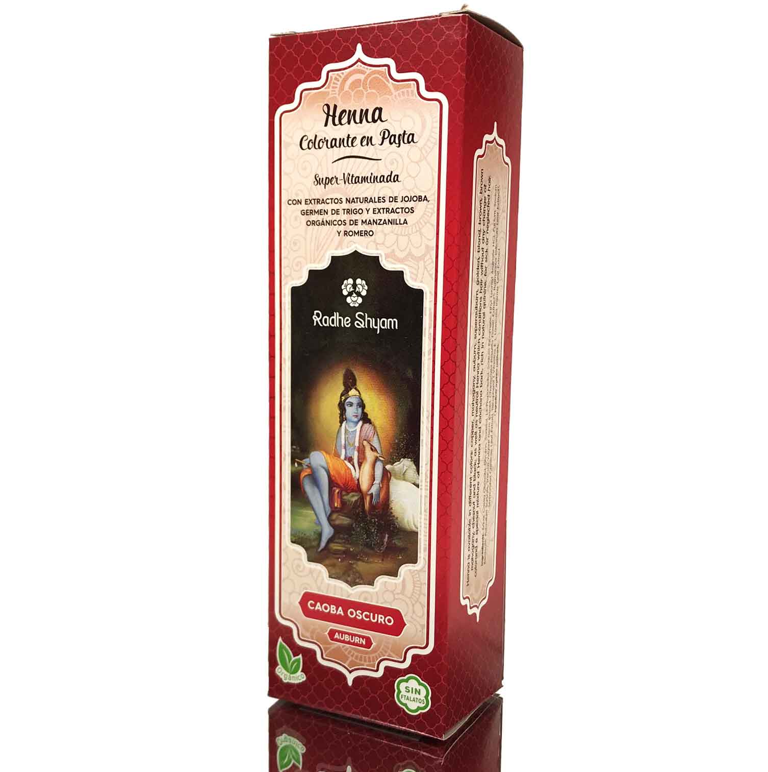 jaleas y energeticos HENA CAOBA OSCURO PASTA 200ML