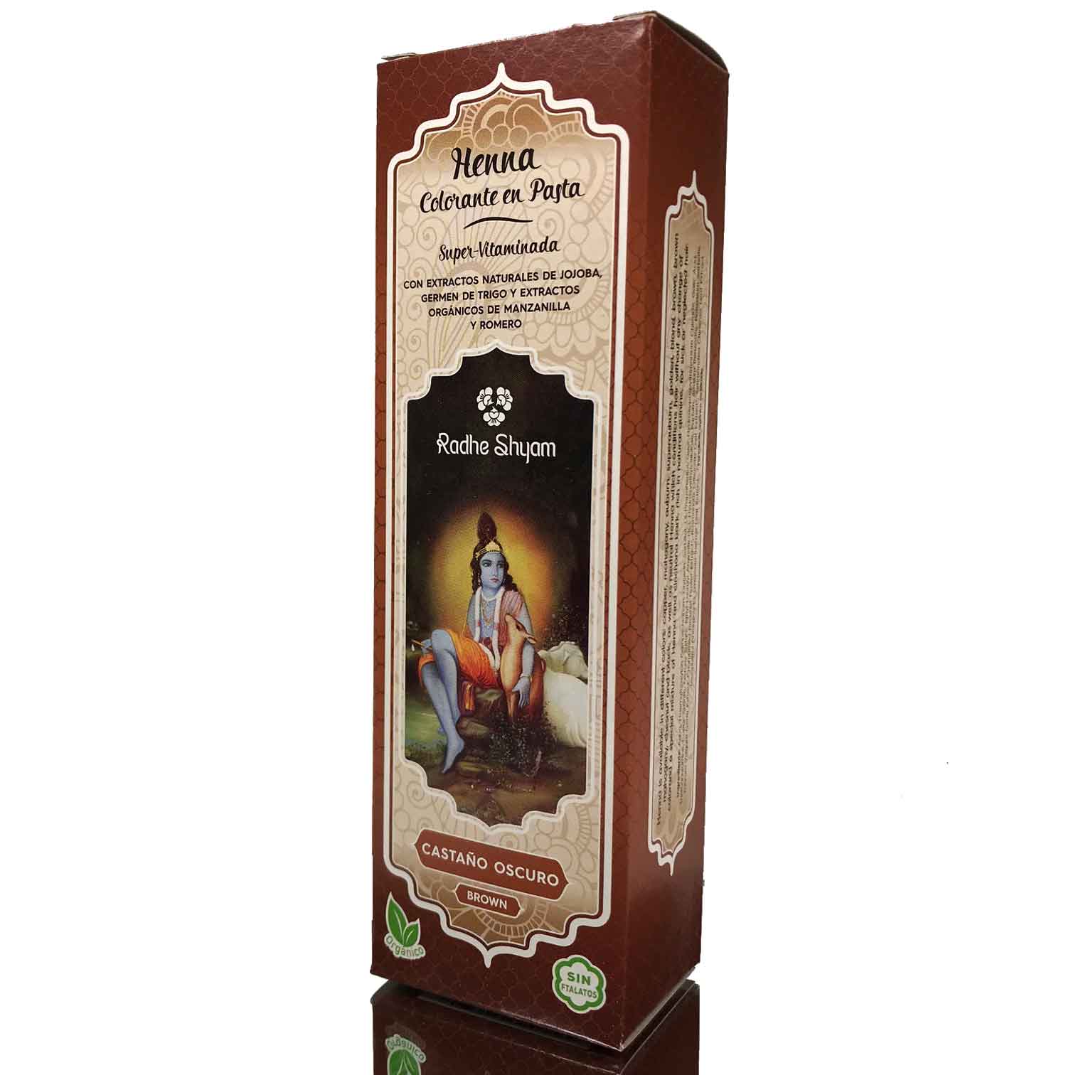 jaleas y energeticos HENNA PASTA CASTAÑO OSCURO 200ML