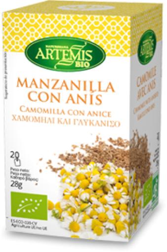 jaleas y energeticos MANZANILLA CON ANIS BIO 20 FILTROS