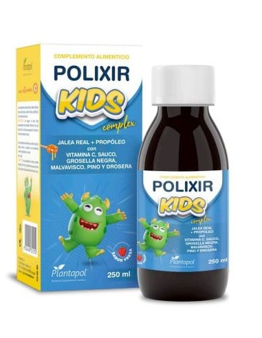 jaleas y energeticos POLIXIR KIDS COMPLEX JARABE 250 ML SABOR FRESA