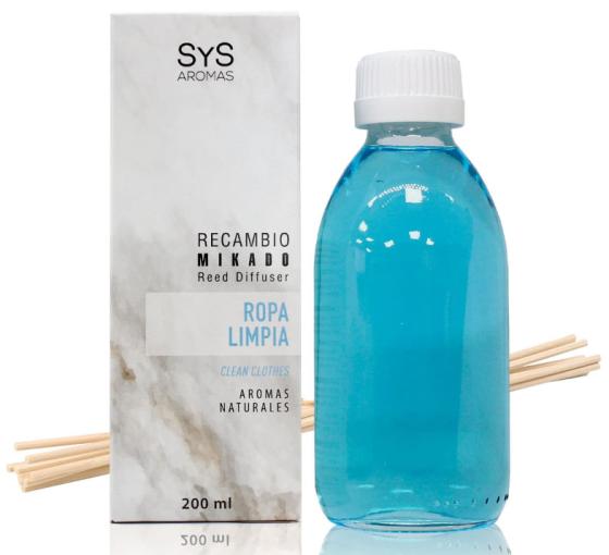 jaleas y energeticos RECAMBIO MIKADO ROPA LIMPIA 200ml + PALOS