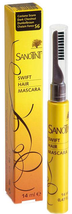 jaleas y energeticos SANOTINT SWIFT HAIR MASCARA S6 CASTAÑO OSCURO 14 ML