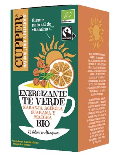 jaleas y energeticos TE VERDE ENERGIZANTE BIO 20 BOLSAS