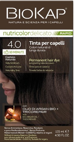 línea capilar TINTE RAPIDO 4.0 CASTAÑO NATURAL 135ML