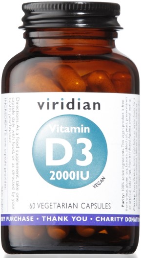 jaleas y energeticos VITAMINA D3 VEGANA 2000 UI 60 CAP