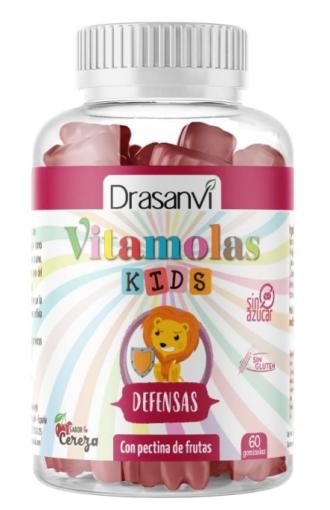 jaleas y energeticos VITAMOLAS KIDS DEFENSAS SABOR CEREZA 60 GOMINOLAS